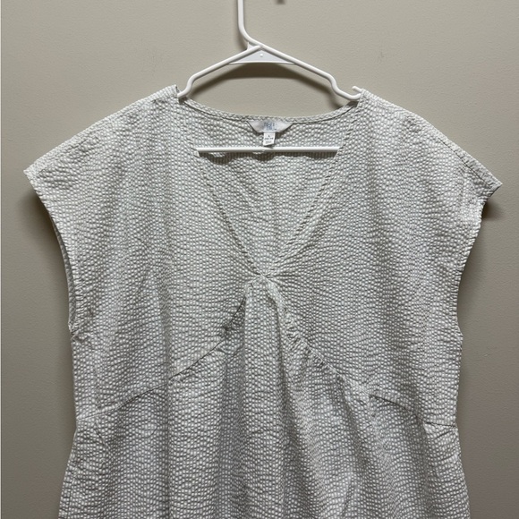 2/$15 Time and Tru - Textured Light Blue & White Striped Dress - Picture 3 of 7